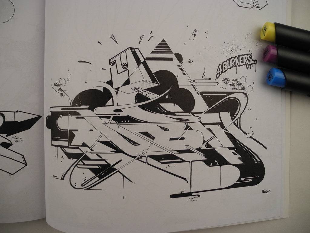 Graffiti Coloring Book Vol. 3: International Styles
