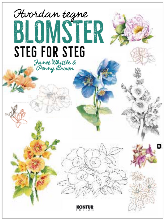 Hvordan tegne blomster steg for steg