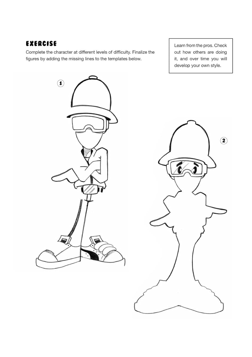 Graffiti Characters For Beginners: An Easy Introduction to Drawing Graffiti Figures