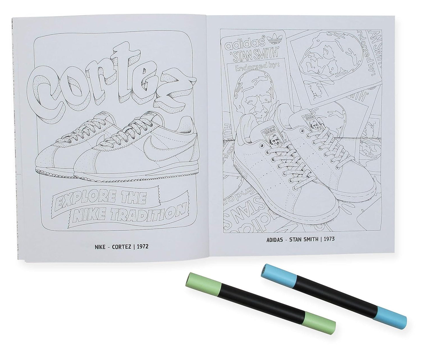 Sneaker Coloring Book: 46 Iconic Models